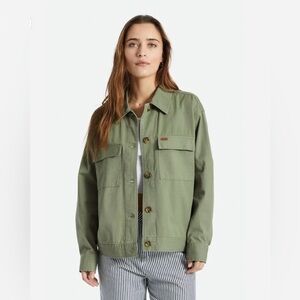 Brixton Olive Green Stark Utility Trucker Surplus Jacket Women’s Large